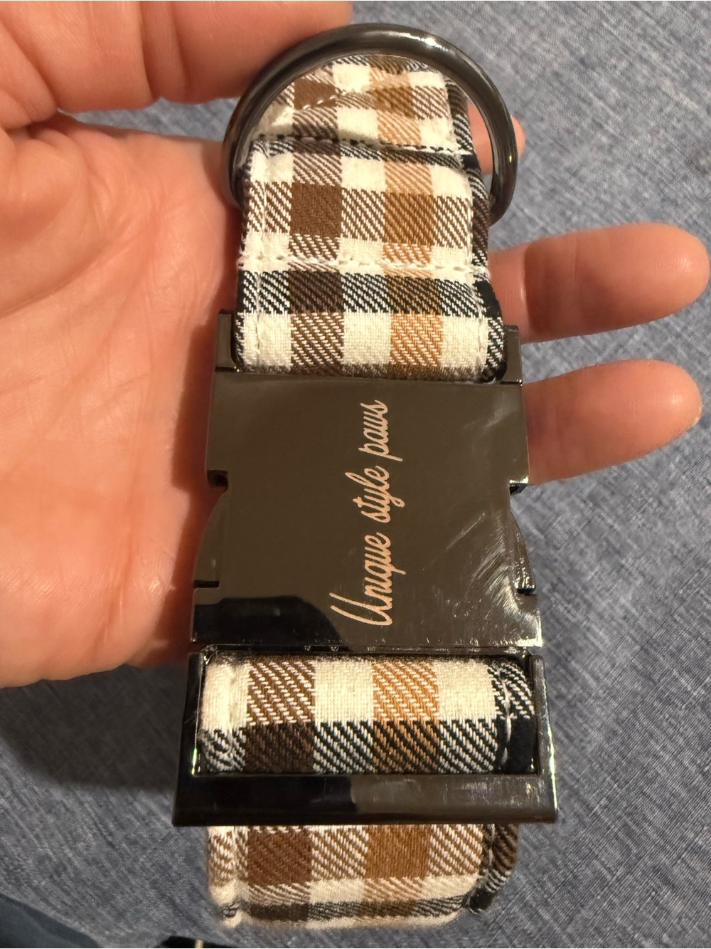 Plaid Dog Collar NWOT - Picture 8 of 8